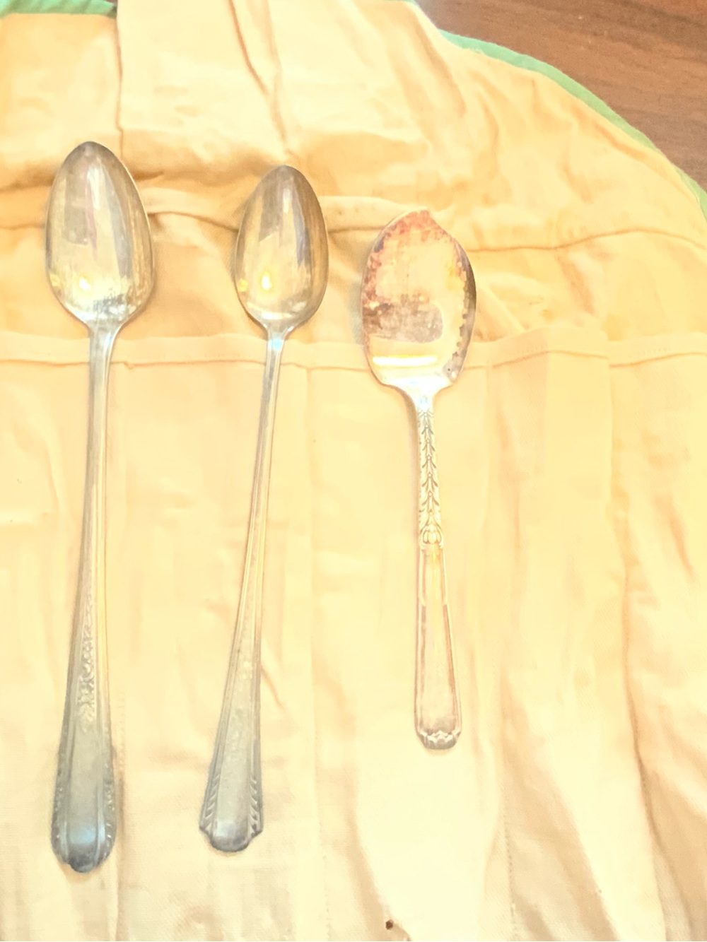 Vintage Silver Plated Serving Spoon Set of 3